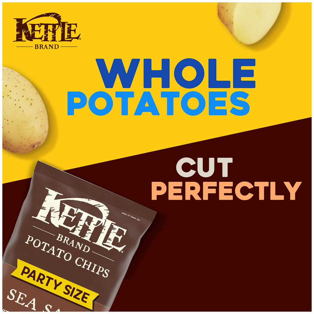 Kettle Brand chips made with three natural ingredients.