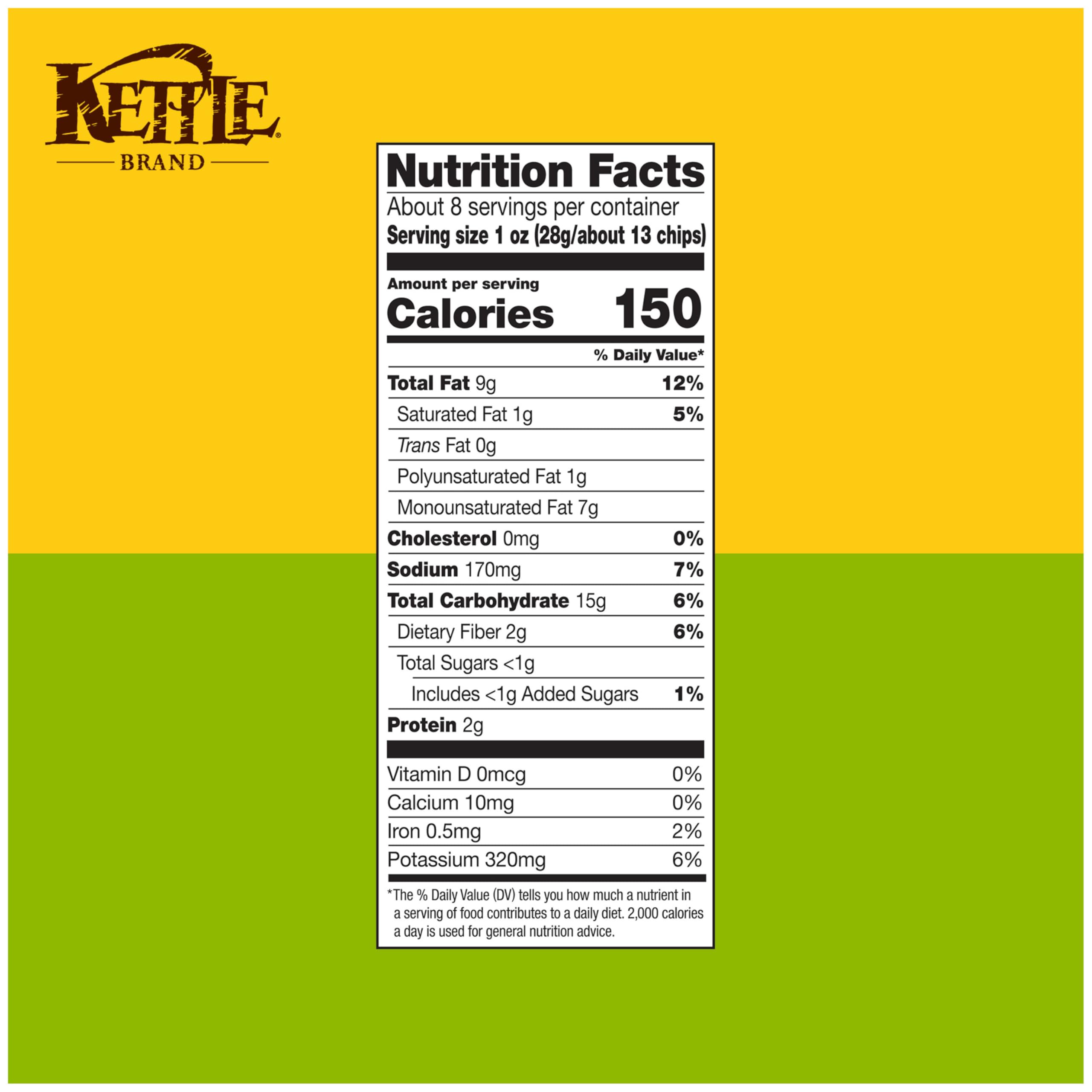 Closeup of Kettle Brand Jalapeno chips highlighting spicy, satisfying crunch.