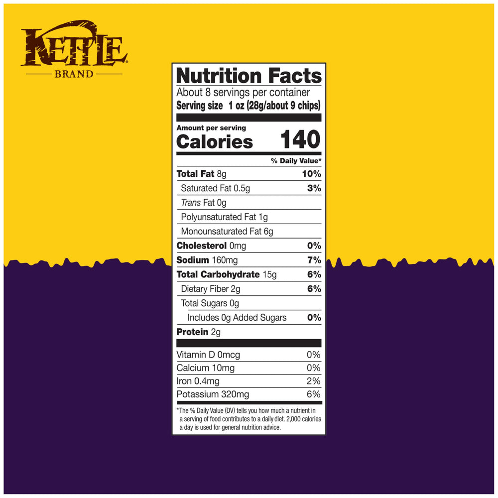 Kettle Brand Krinkle-Cut chips close-up showing ridged texture