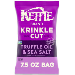 Kettle Brand Krinkle-Cut chips with truffle oil delivering bold crunch