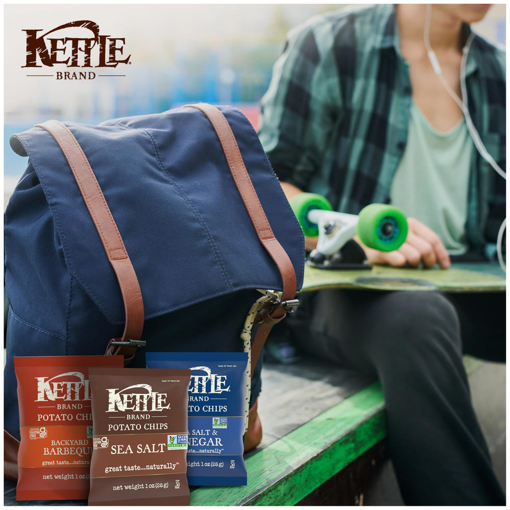 Kettle Brand Non-GMO Verified label closeup for informed snacking
