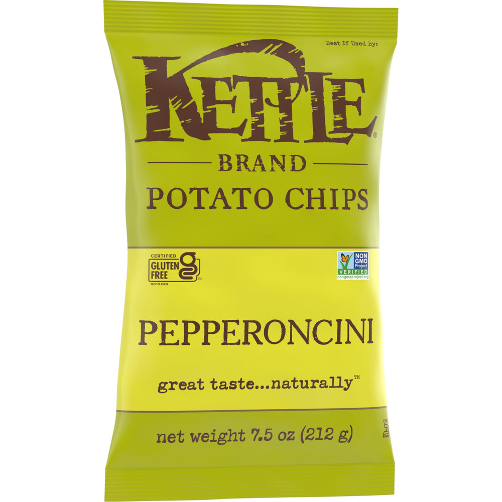Golden Kettle Brand Pepperoncini chips, ready for dipping and sharing.