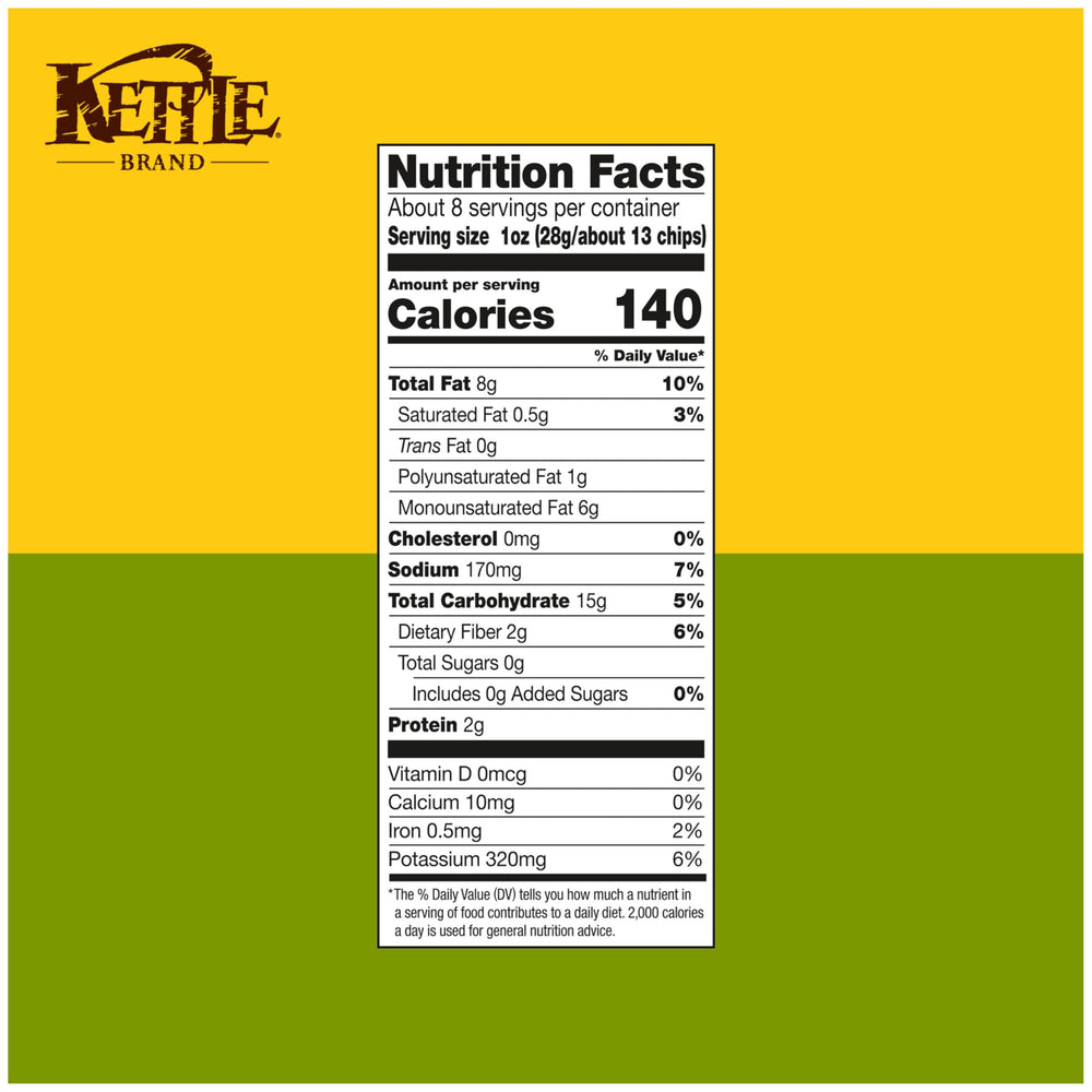 Open bag of Kettle Brand Pepperoncini chips with tangy aroma and mild heat.