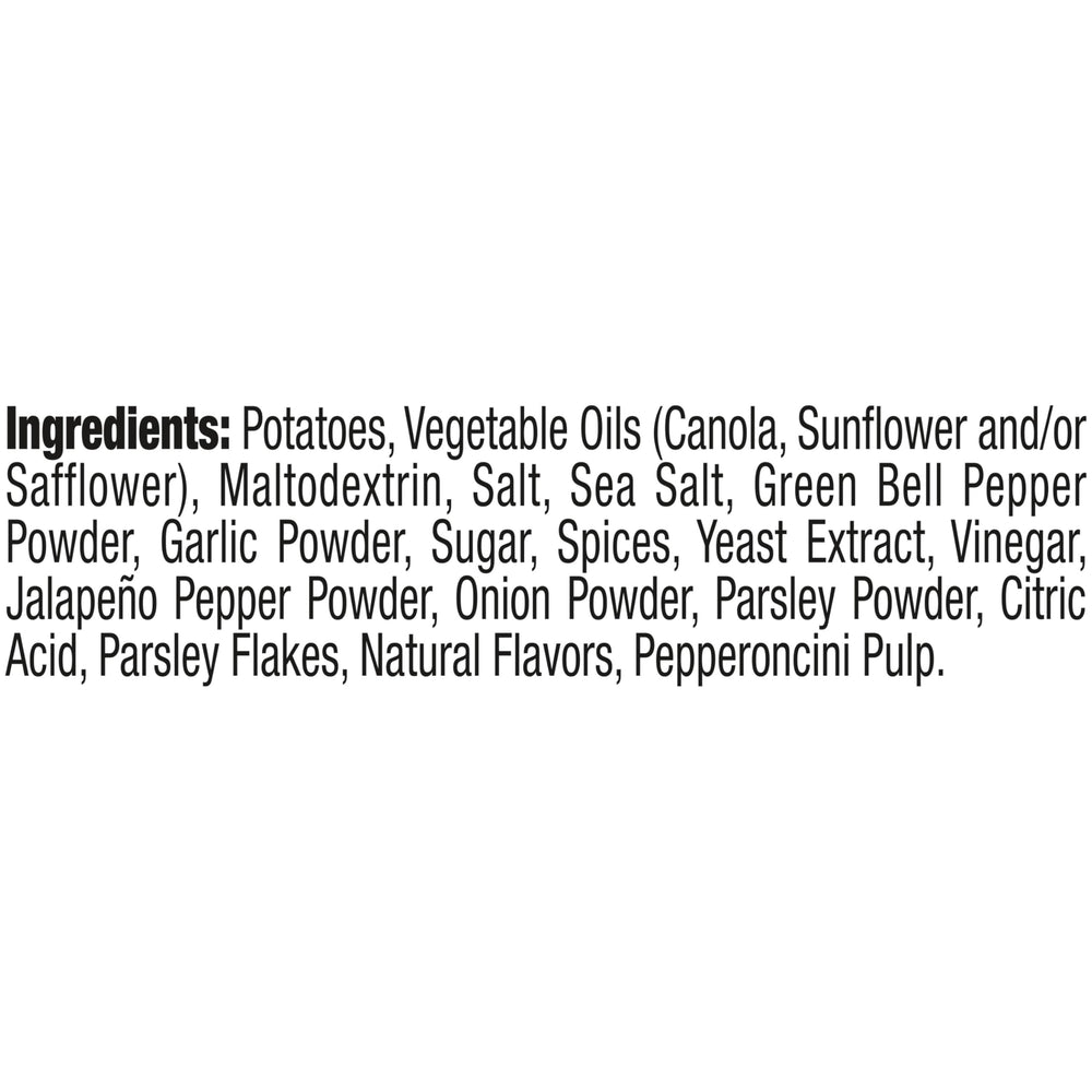 Kettle Brand Pepperoncini chips with peppery tang, ideal for Mediterranean-inspired snacking.