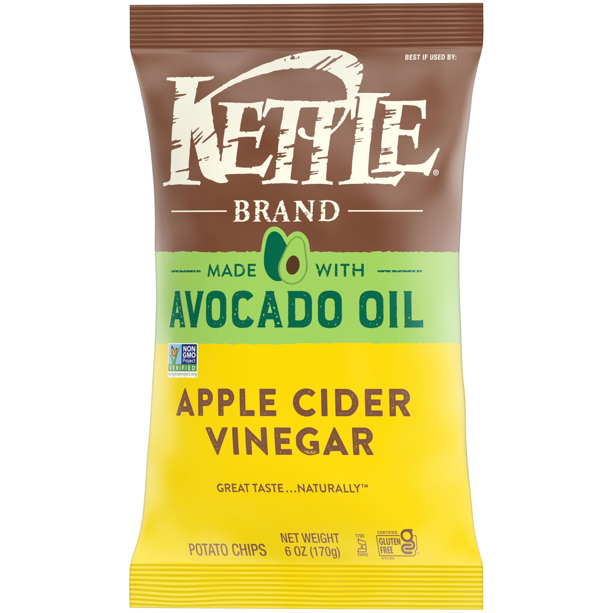 Satisfying crunch and zing make Kettle Brand apple cider vinegar chips versatile.