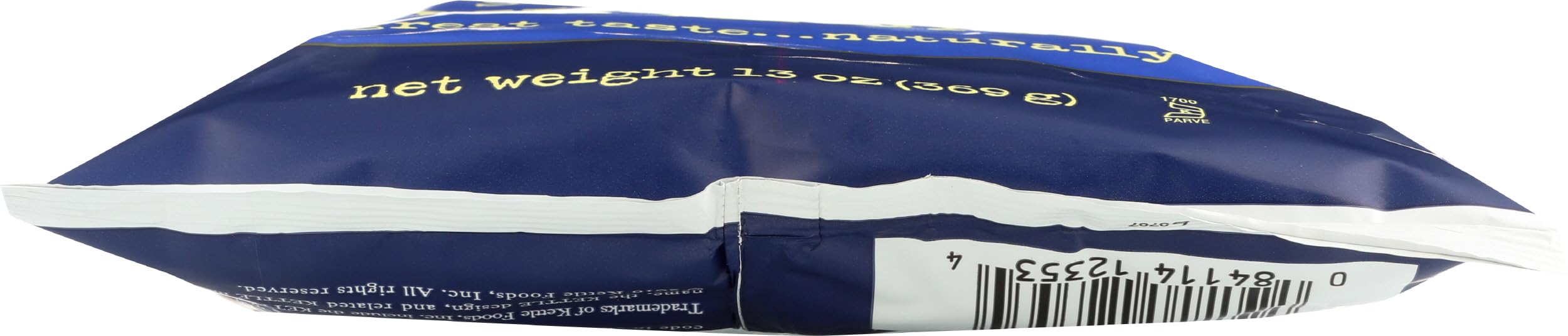 Kettle Brand Salt & Vinegar chips non-GMO verified badge adds trust.