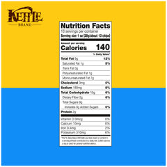 Kettle Brand ingredients close-up highlighting non-GMO and gluten-free promises.