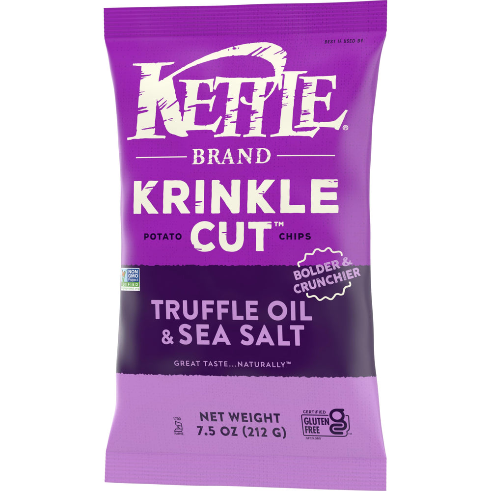 Kettle Brand truffle oil seasoning highlighting appetizing specks