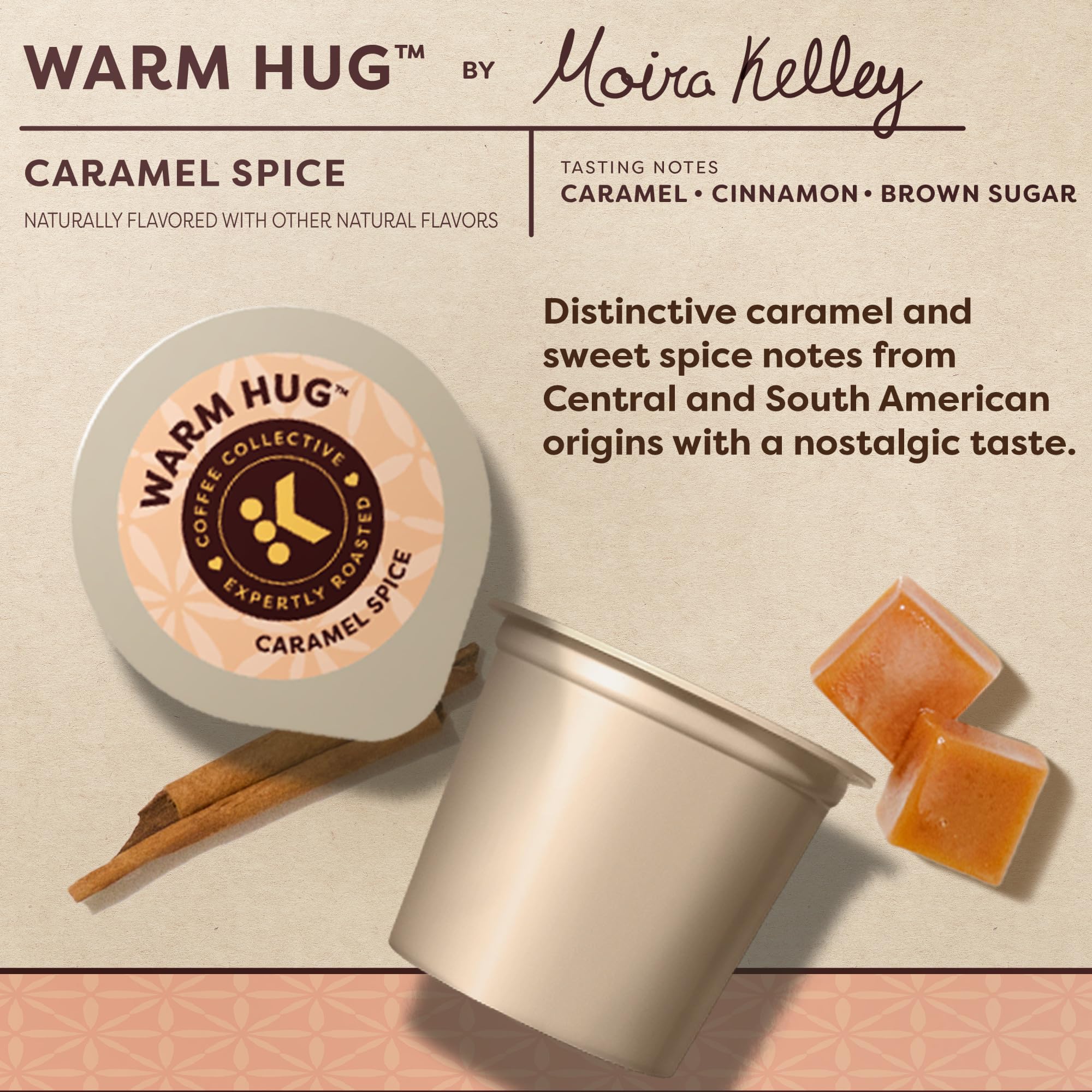 Keurig Coffee Collective Warm Hug packaging reflects giftable design and bold branding.
