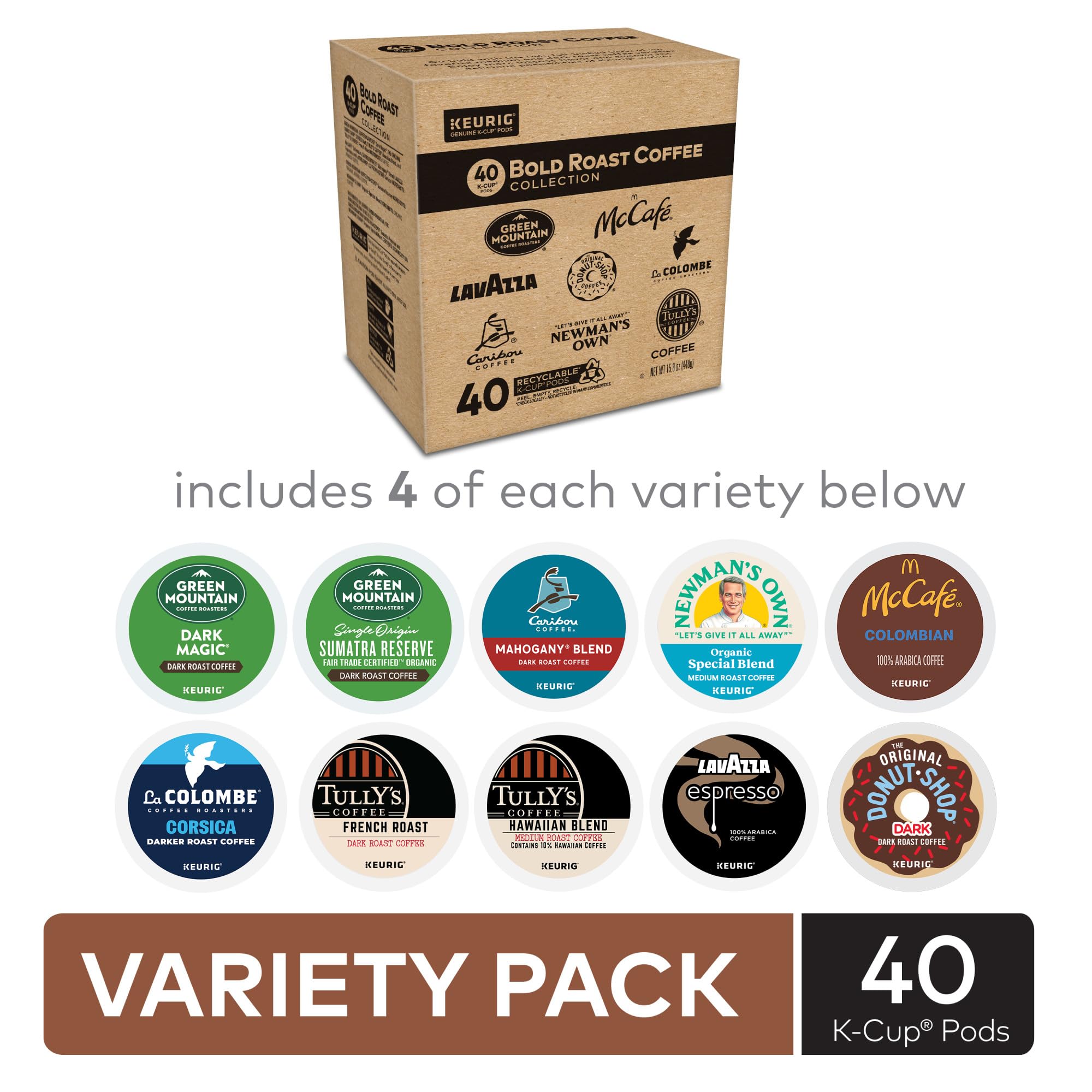Keurig Green Mountain Dark Magic pod—intense flavor for busy days.