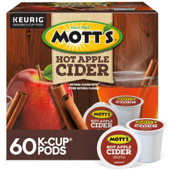 Keurig Mott's Fall Spice Apple Cider pods pack for cozy autumn moments.