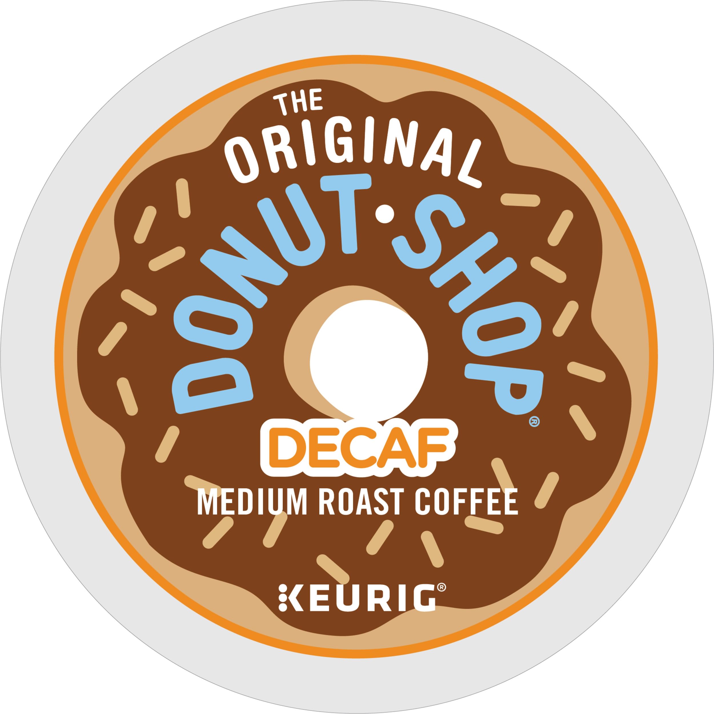 Keurig Original Donut Shop Decaf cup ready for brewing in the morning