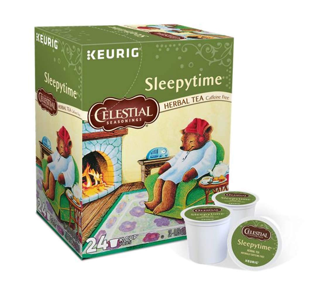 Keurig Sleepytime tea pods offer a caffeine-free, soothing evening ritual.