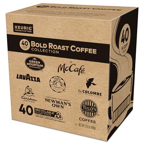 Keurig Tullys Coffee French Roast pod—intense aroma for mornings.
