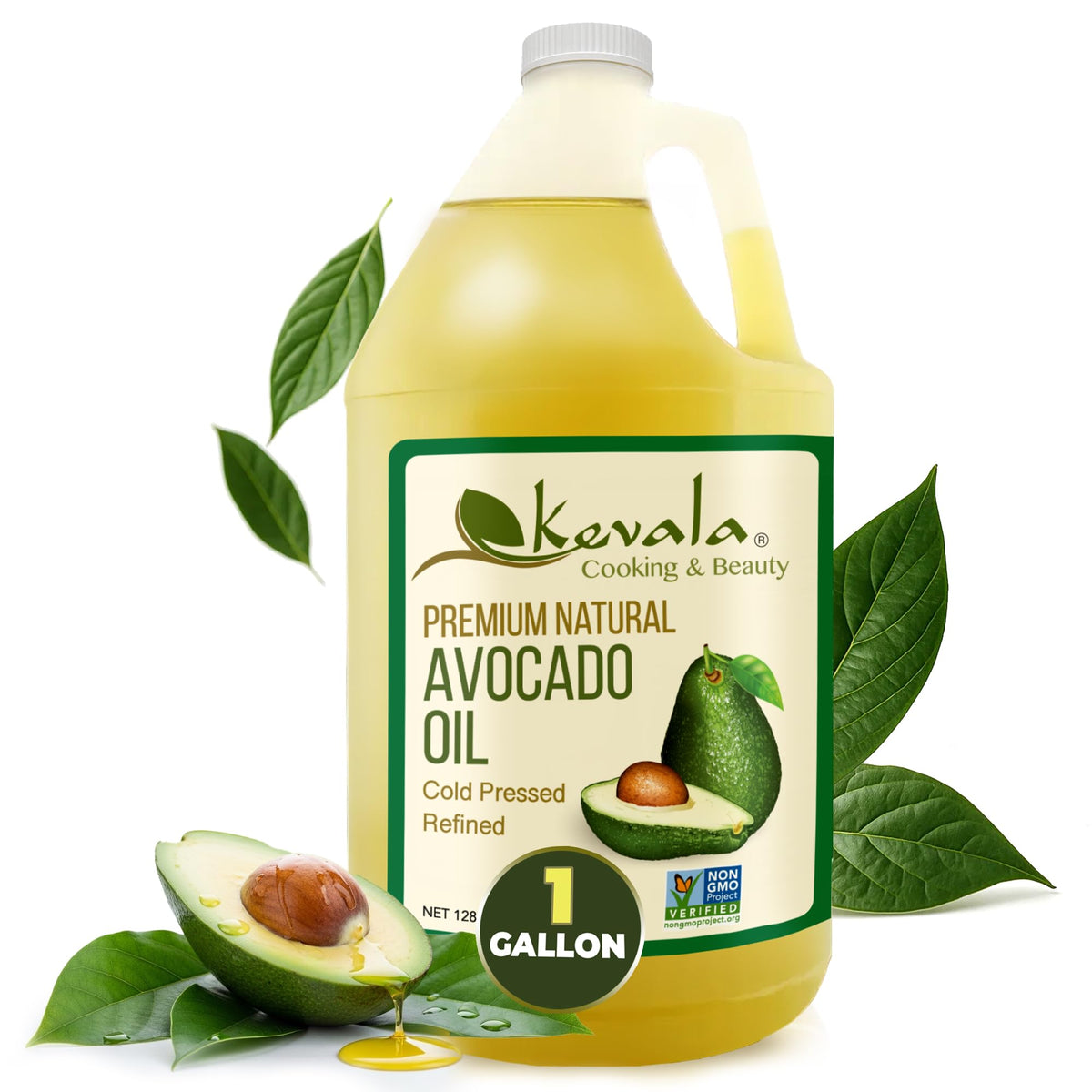 Kevala Avocado Oil bottle ready for high-heat cooking and everyday use.
