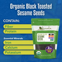 Kevala black sesame seeds on sourdough bread enhance the nutty flavor