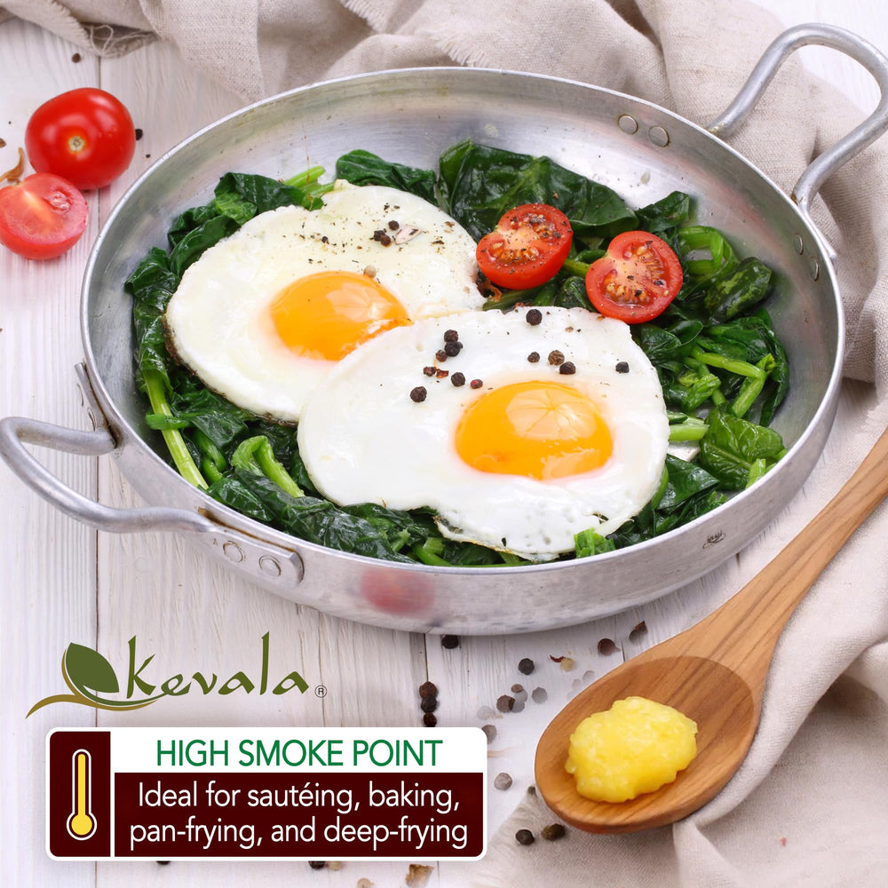 Kevala clarified butter ghee aroma shot conveys nutty scent and quality.