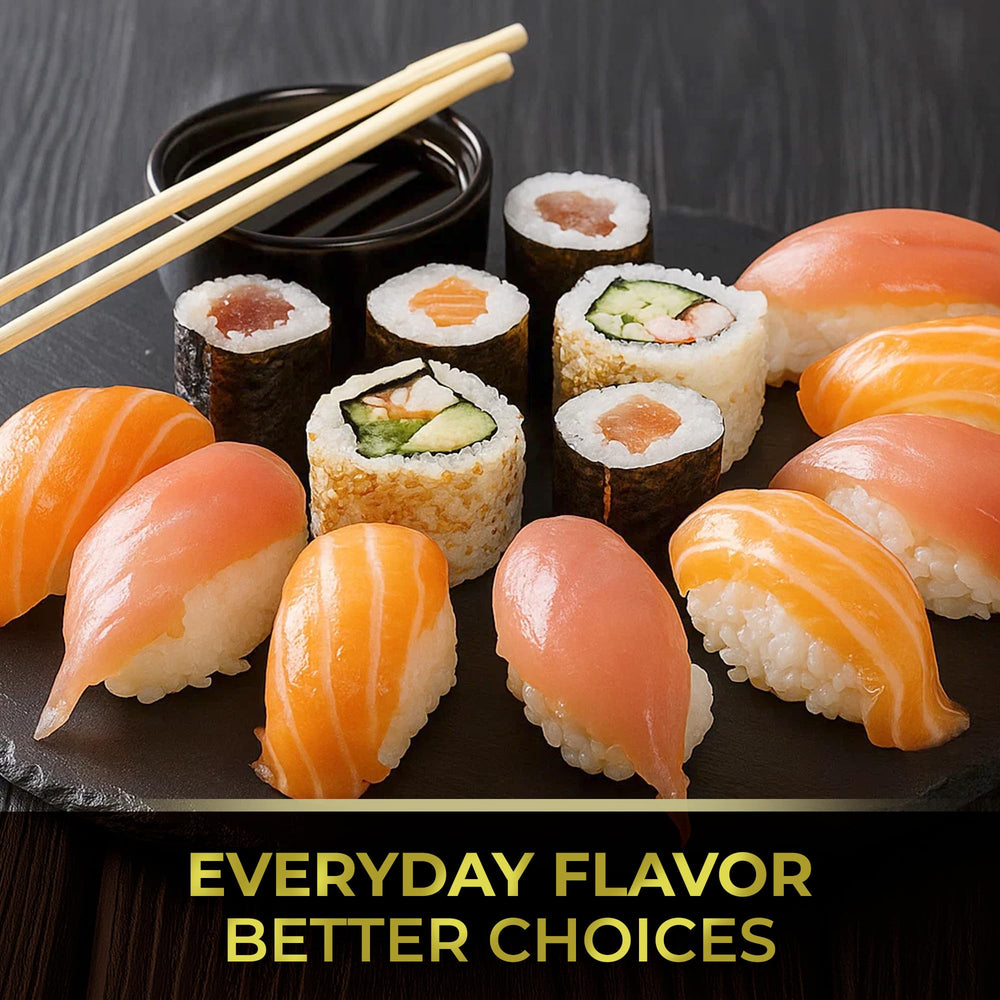 Kevala Coconut Aminos dipping dish highlights soy-free option for salads and vegetables.