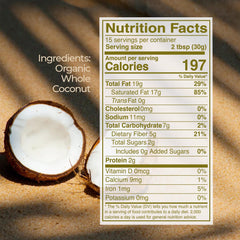 Kevala coconut butter creamy texture ideal for baking