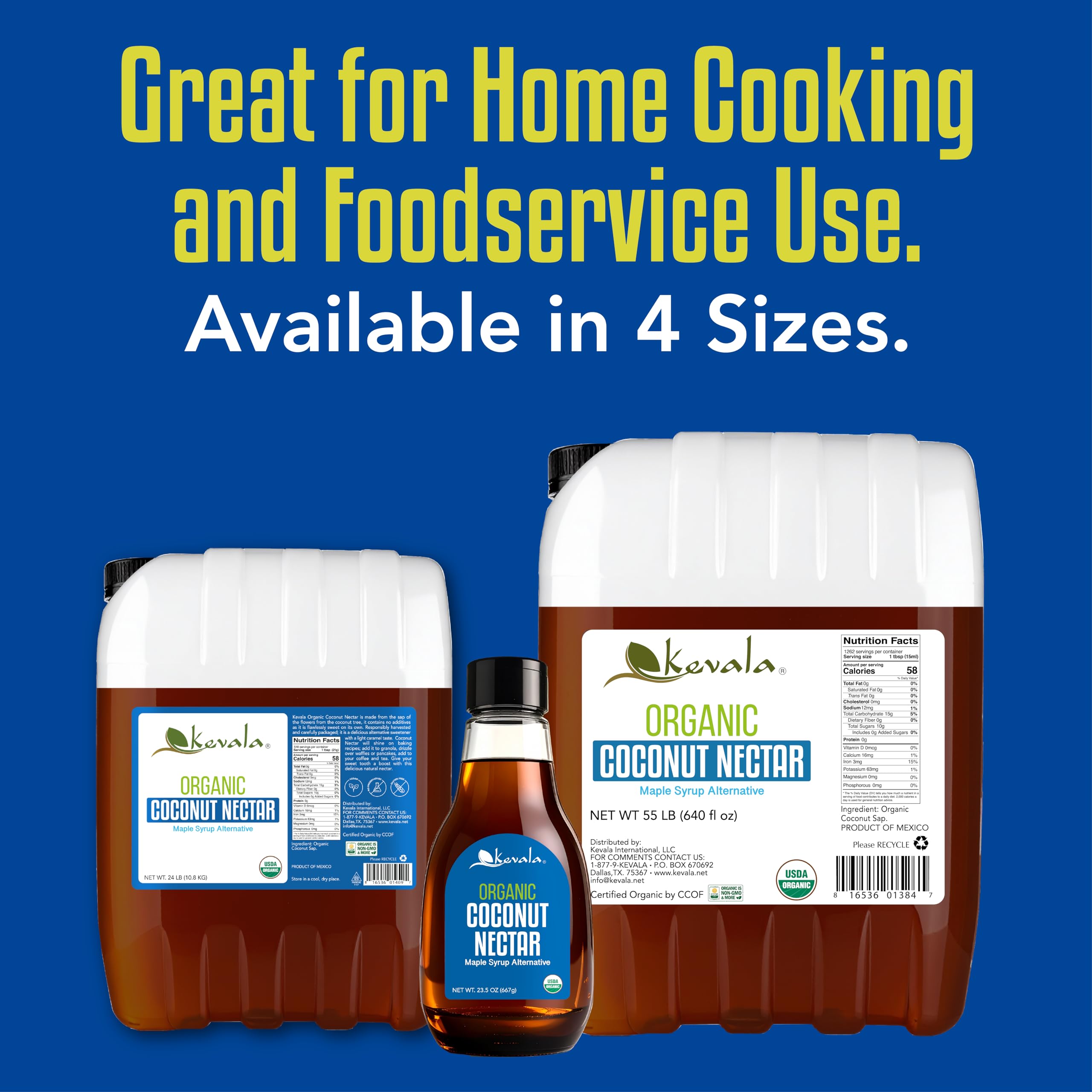 Kevala Nectar glaze for baking adds natural sweetness without preservatives