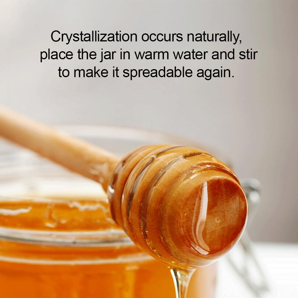 Kevala honey pour bottle illustrates smooth flow for tea and snacks.
