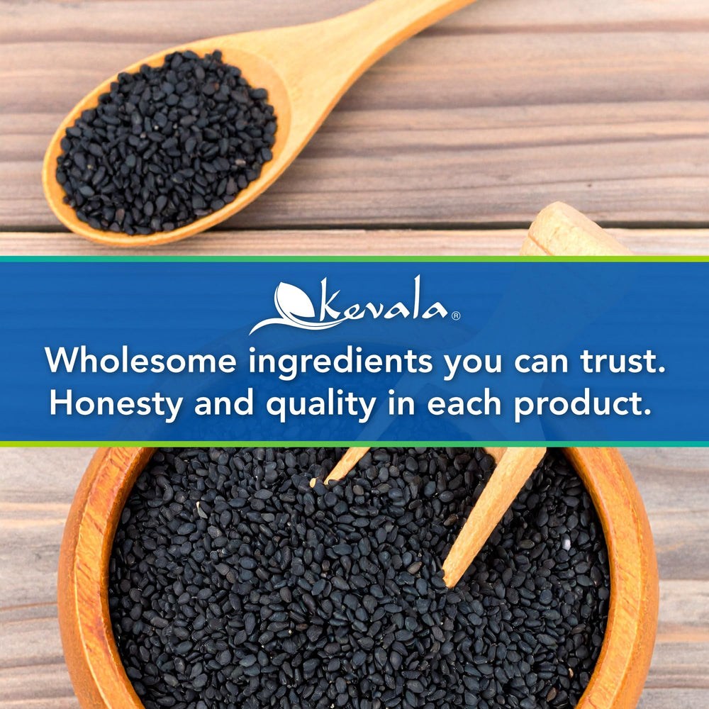 Kevala sesame seeds produced in a nut-free facility for allergy safety.