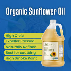Kevala Organic Sunflower Oil dressings salad image shows versatile salad enhancement.