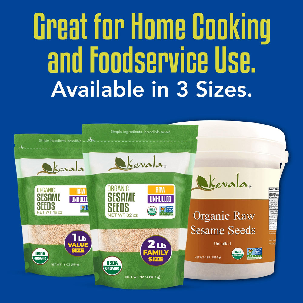 Kevala sesame seeds snack bowl showcases convenient gluten free crunch.