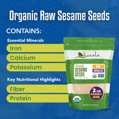 Toasted Kevala sesame seeds in a bowl reveal deeper nutty flavor.