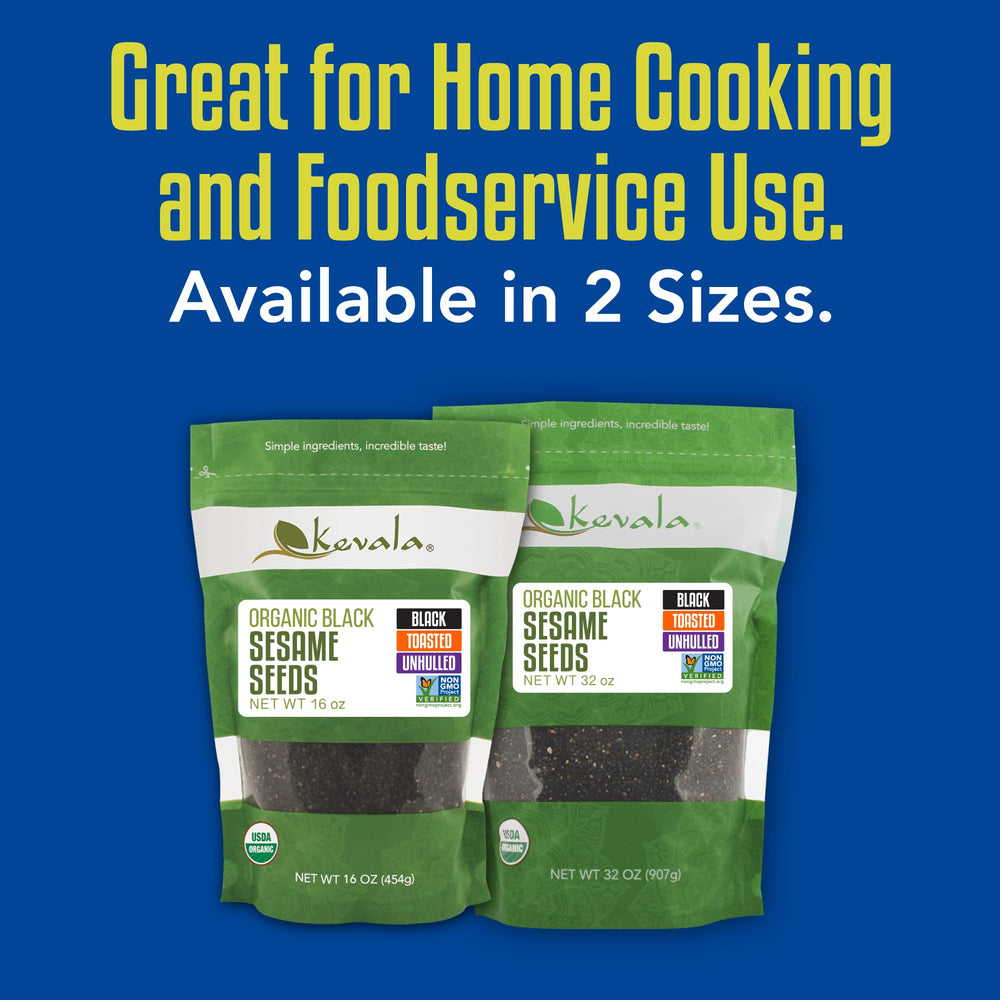Kevala resealable bag helps keep seeds fresh for cooking.