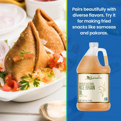 Kevala Rice Bran Oil stir-fry—high-heat performance without overpowering flavors.