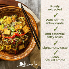 Kevala organic sesame oil label close-up highlighting certifications