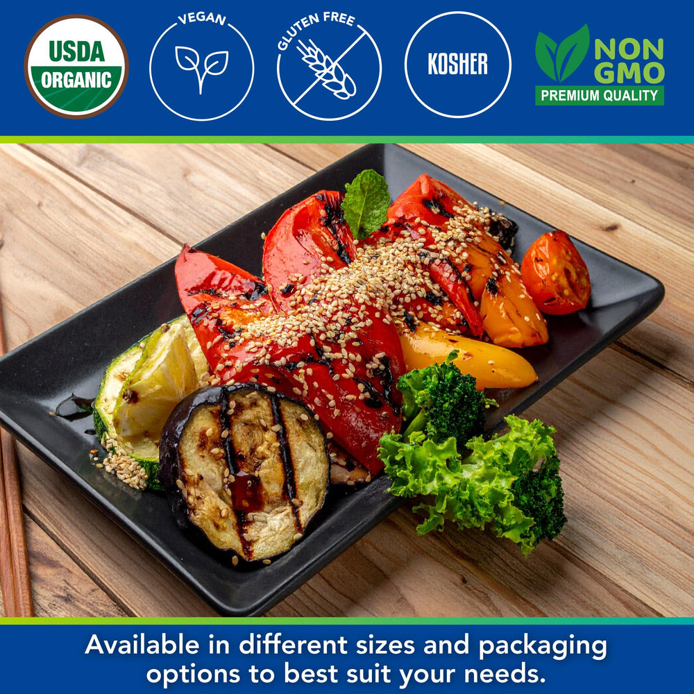 Kevala sesame seeds sprinkled on sushi and rice for added nuttiness