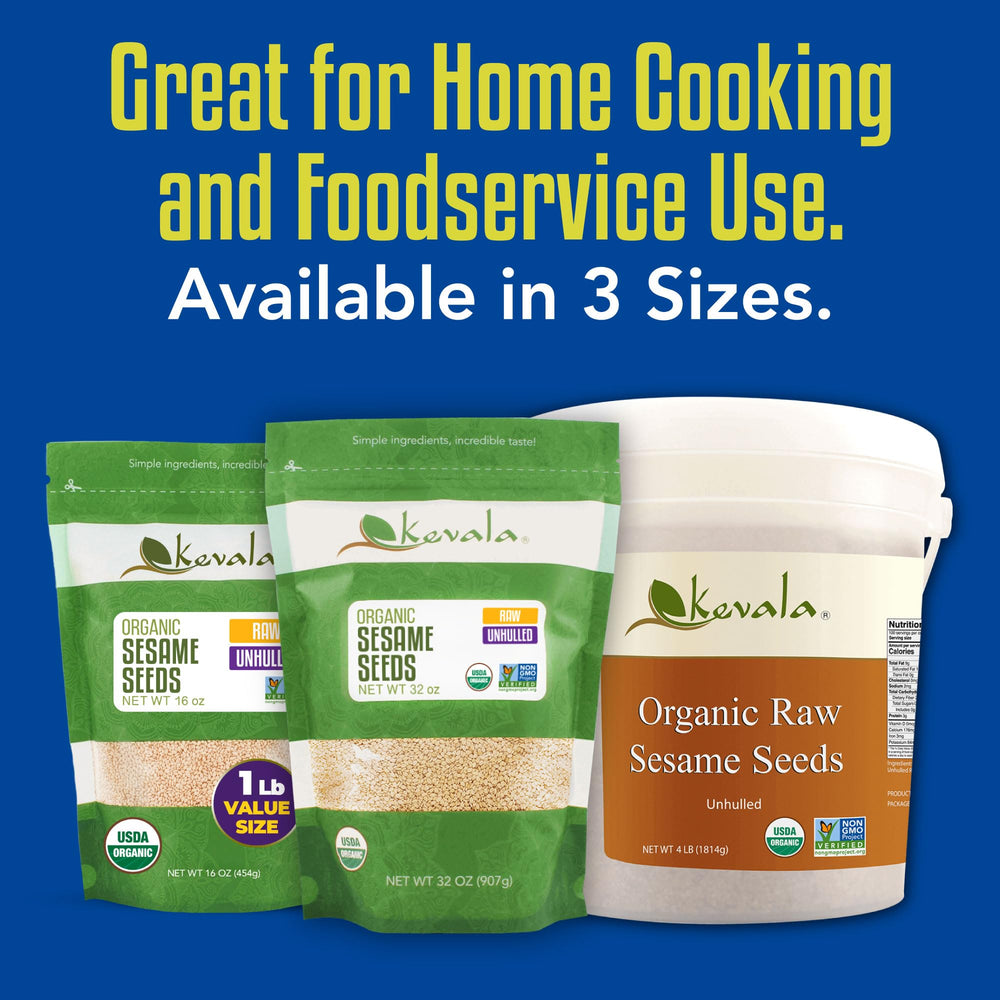 Kevala sesame seeds on snack-mix topping boosting flavor.
