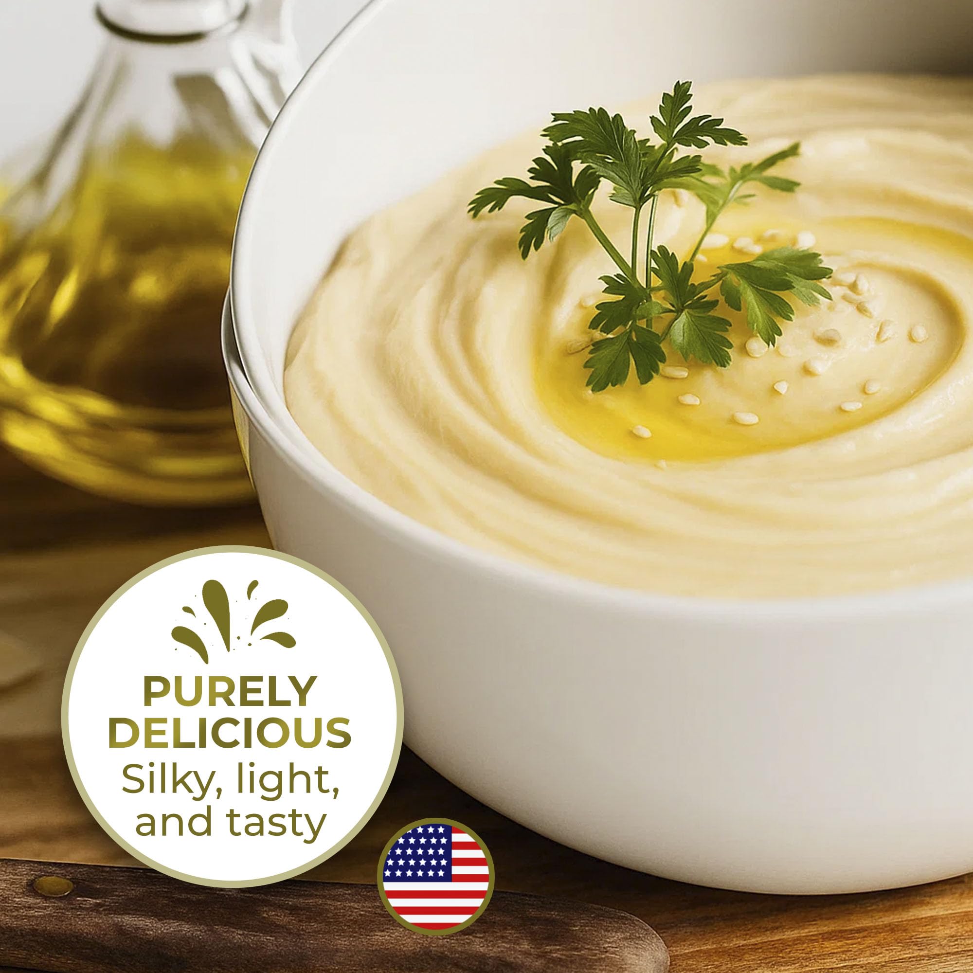 Kevala Tahini dressing sauce demonstrates versatility in creamy dressings and pan sauces.