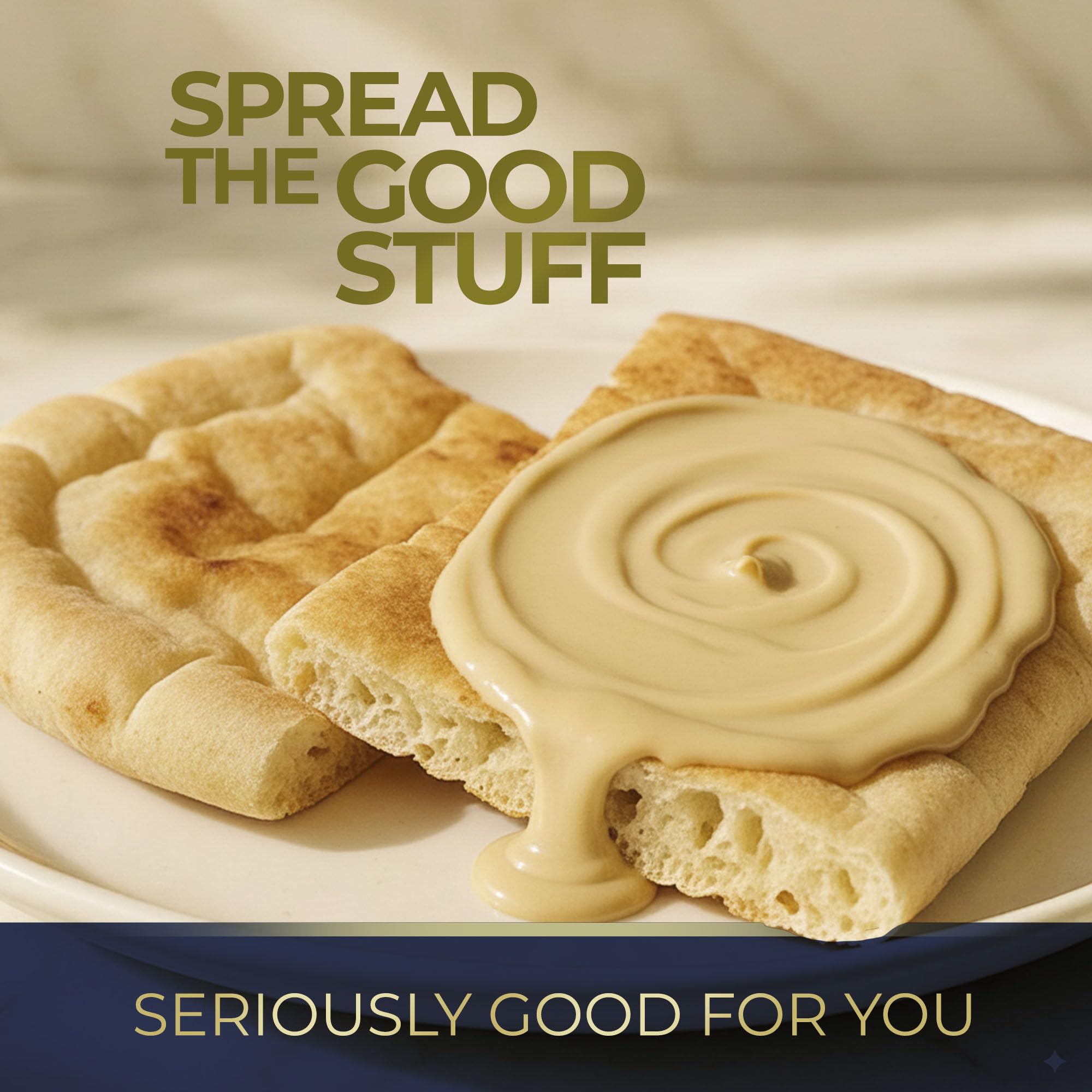 Kevala Tahini hummus base emphasizes rich, nutty flavor for dips and spreads.