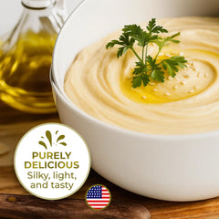 Kevala Tahini lemon dressing blending into tangy vegan sauces