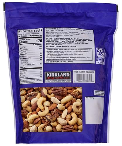 KEV&COOPER Extra Fancy Mixed Nuts close-up of roasted salted kernels