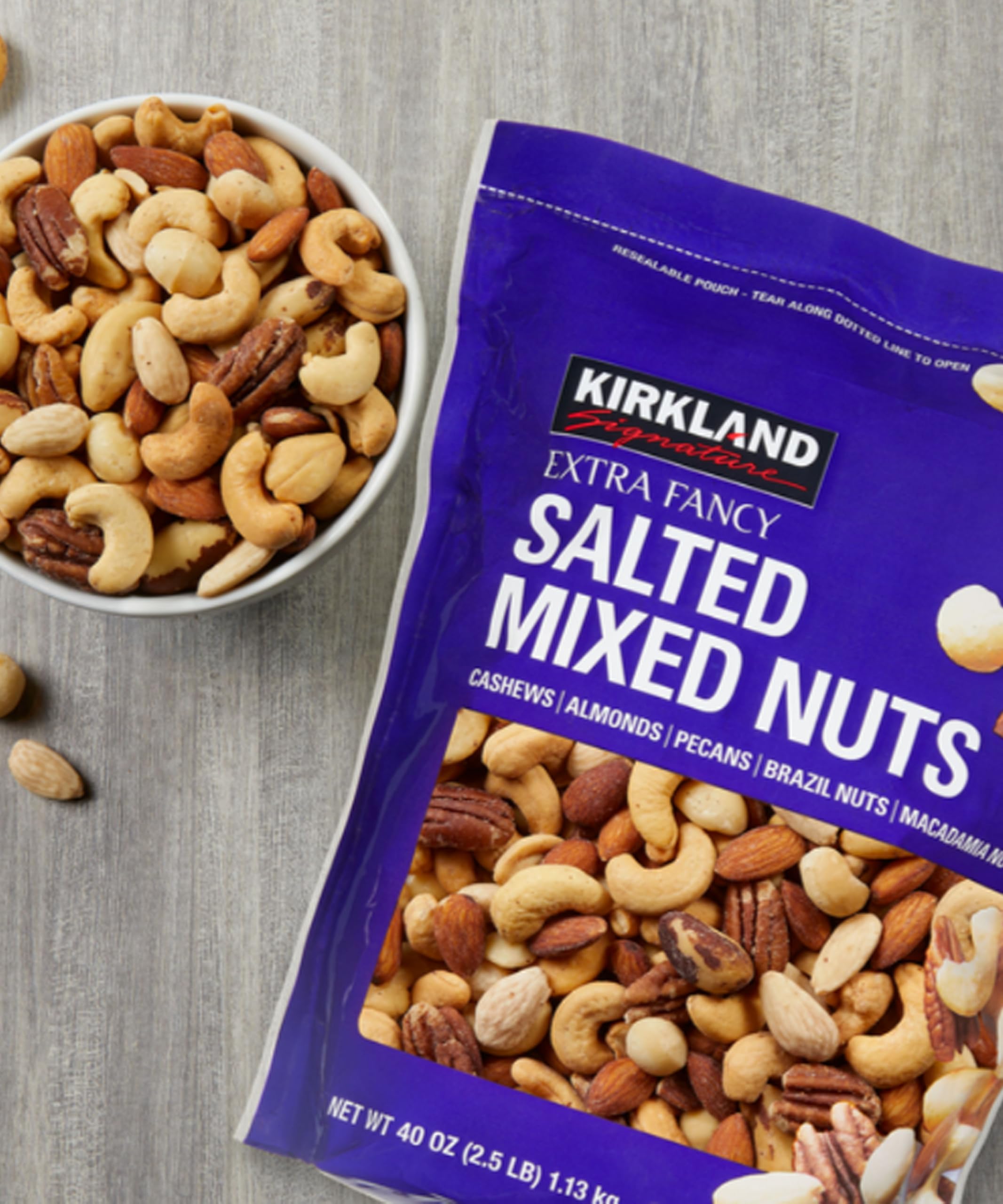 KEV&COOPER macadamias and brazil nuts close-up showing creamy bites