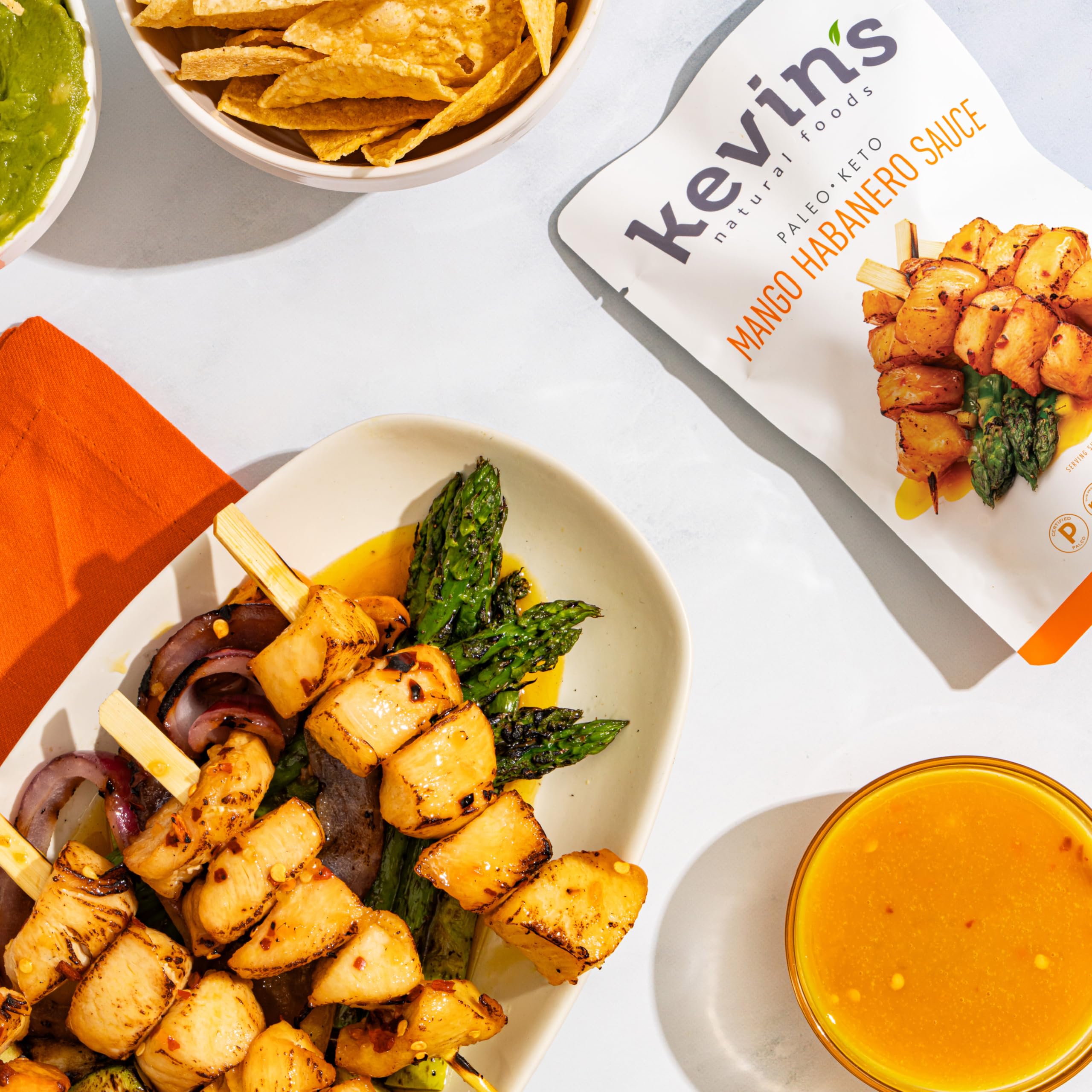 Kevin's Mango Habanero Sauce glazed chicken for a spicy-sweet finish