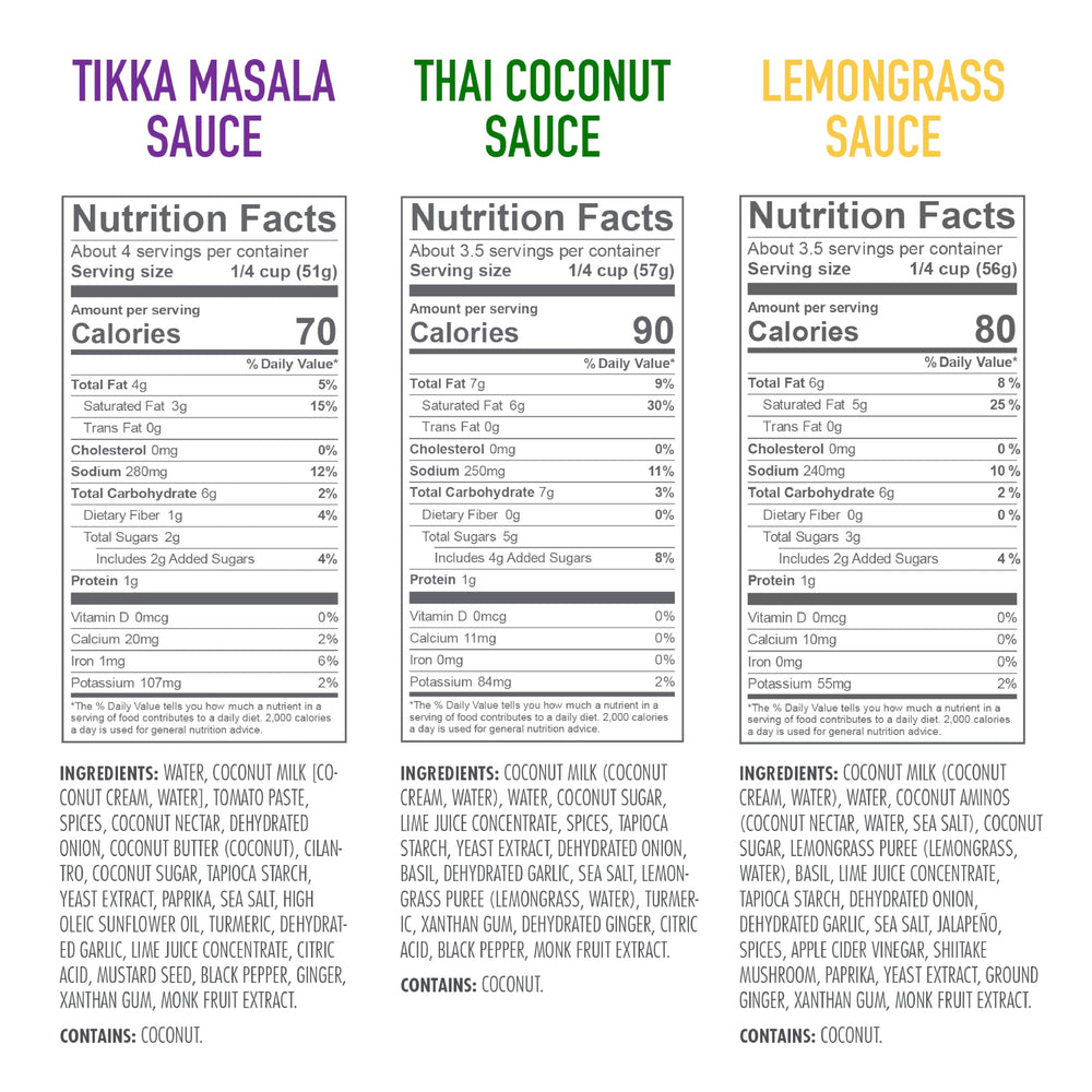 Kevin's Natural Foods Thai coconut curry bottle, creamy texture ideal for family meals.