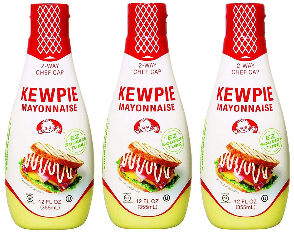 Kewpie Mayonnaise squeeze bottle ready for easy spreading on sandwiches and salads