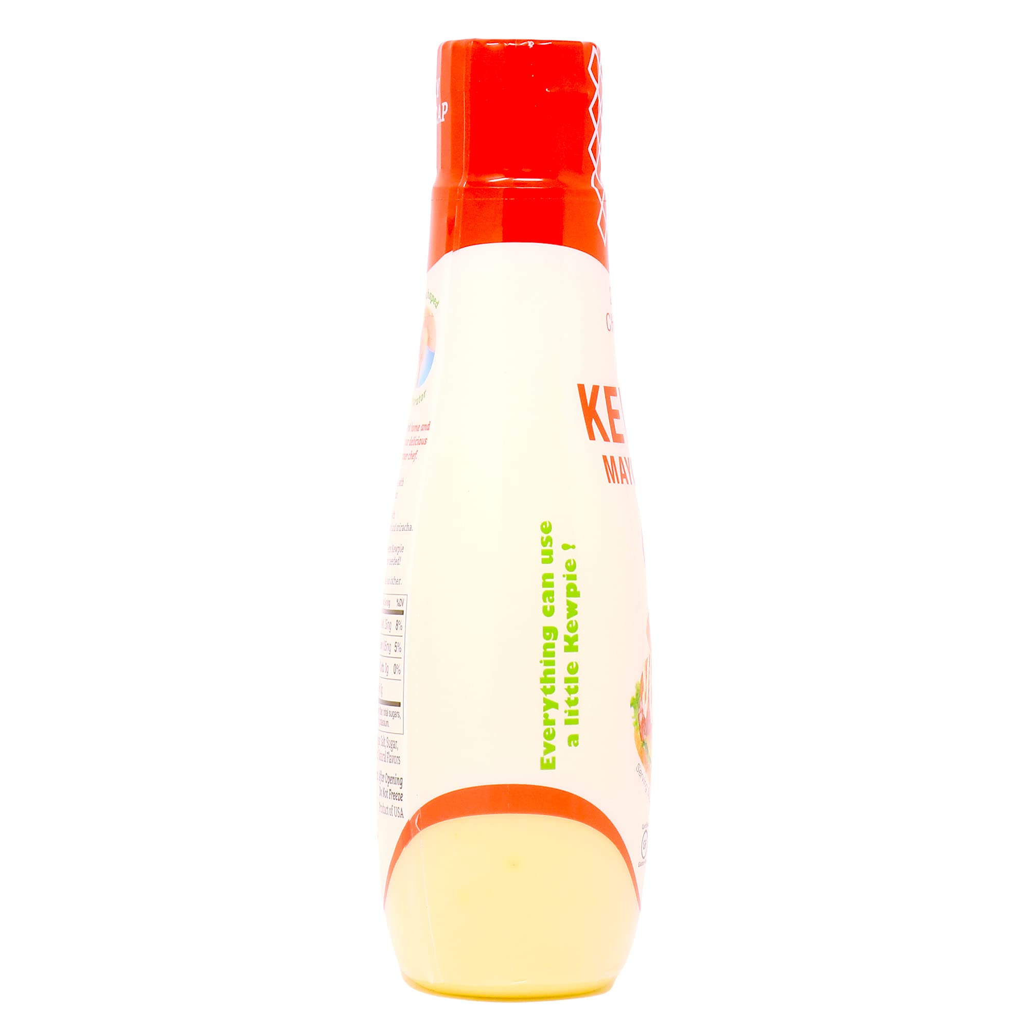 Kewpie Mayonnaise Sqz 12oz label close-up highlighting premium quality.