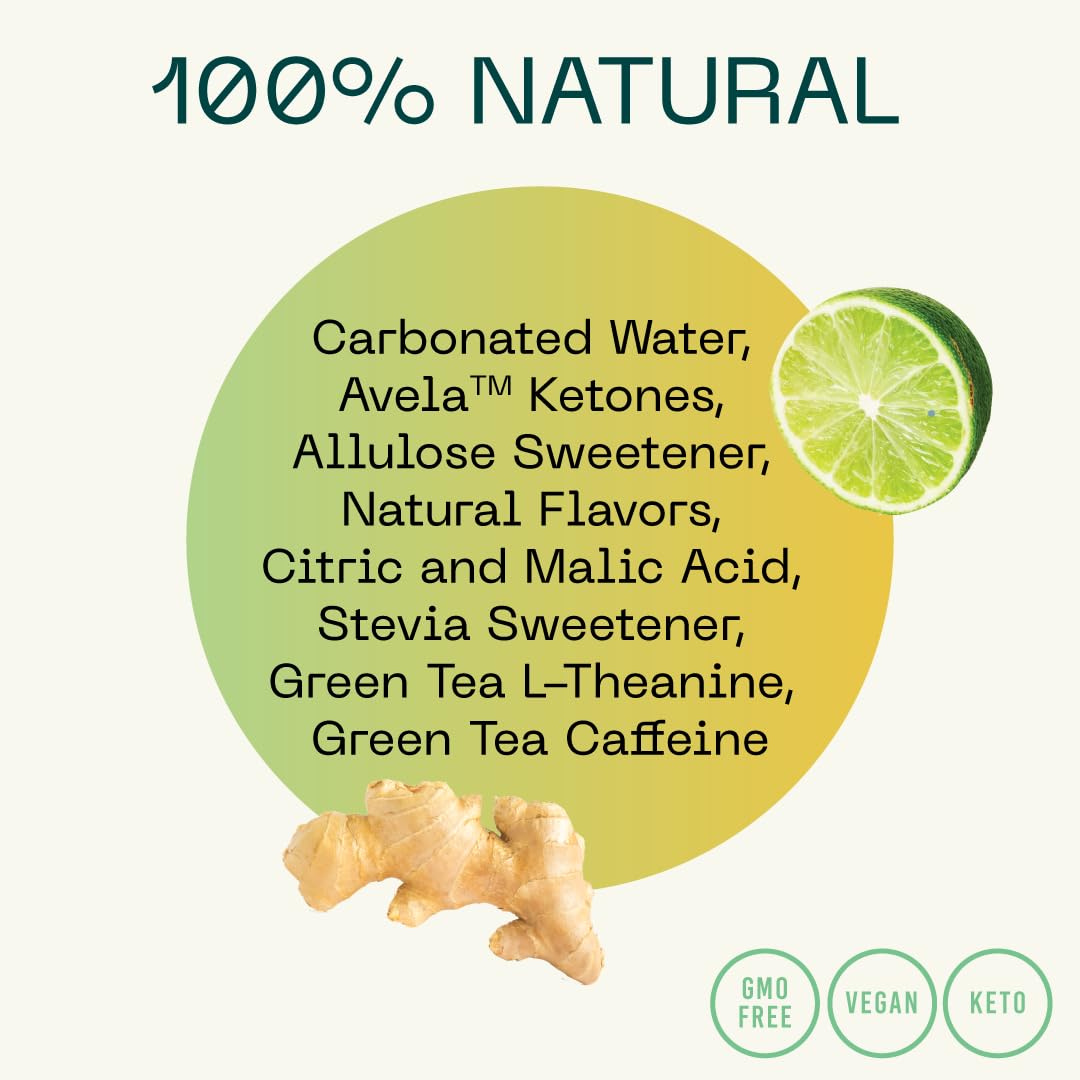 Close-up of KEY Ketone Drink bottle emphasizing natural energy