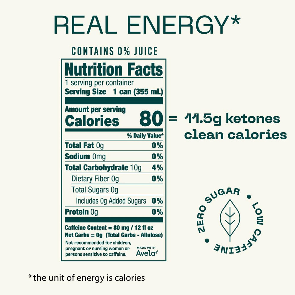 Pouring KEY Ketone Drink shows refreshing ginger lime taste