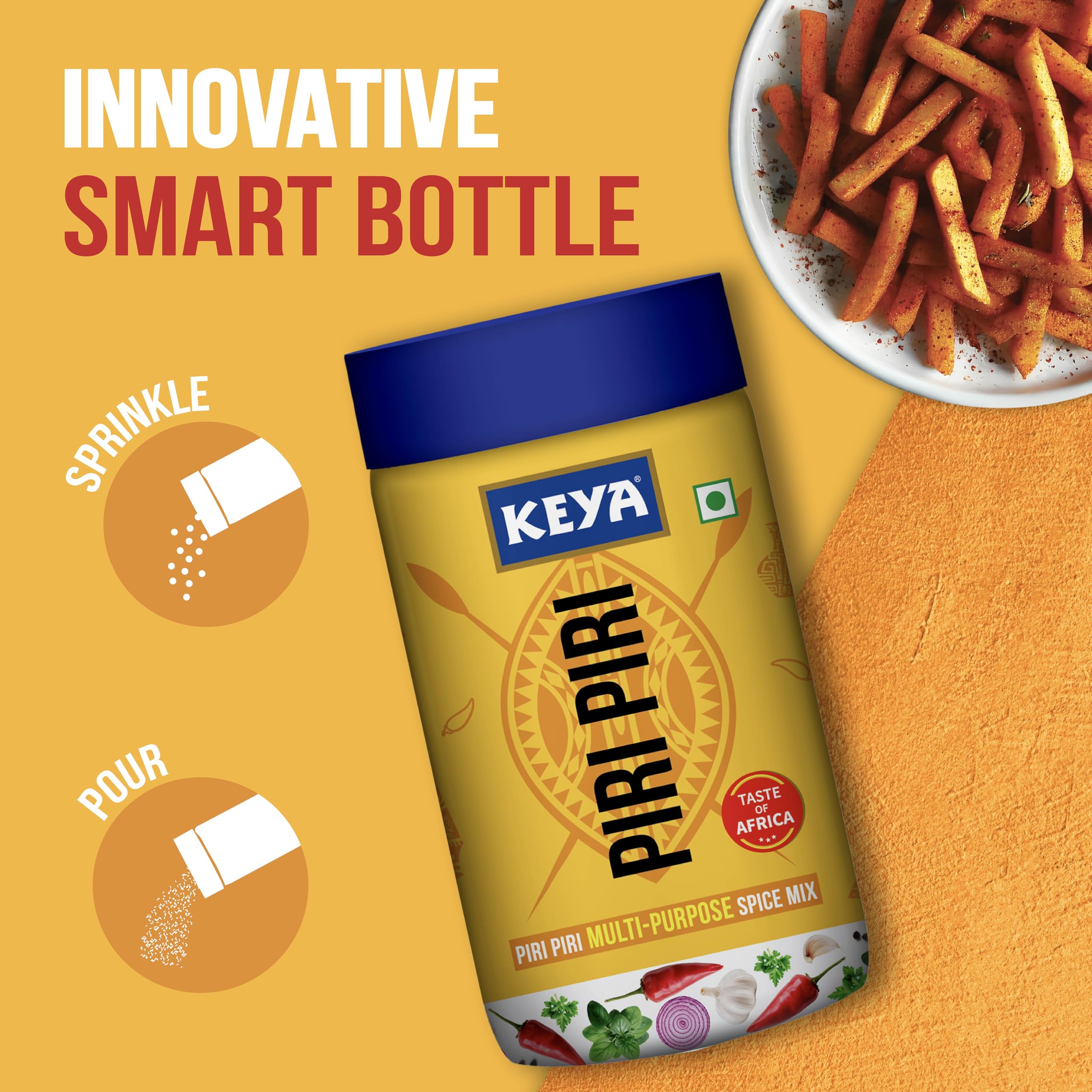 Keya Piri Piri mixed into noodles for international flavor