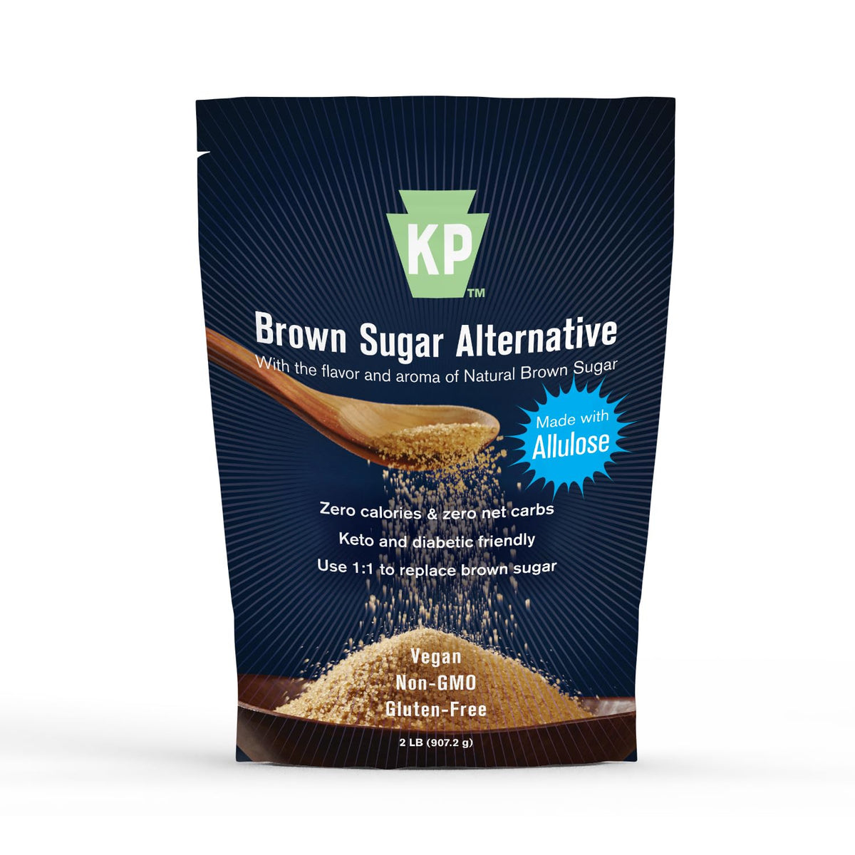 Keystone Pantry Allulose Powder packaging shows easy storage and freshness.