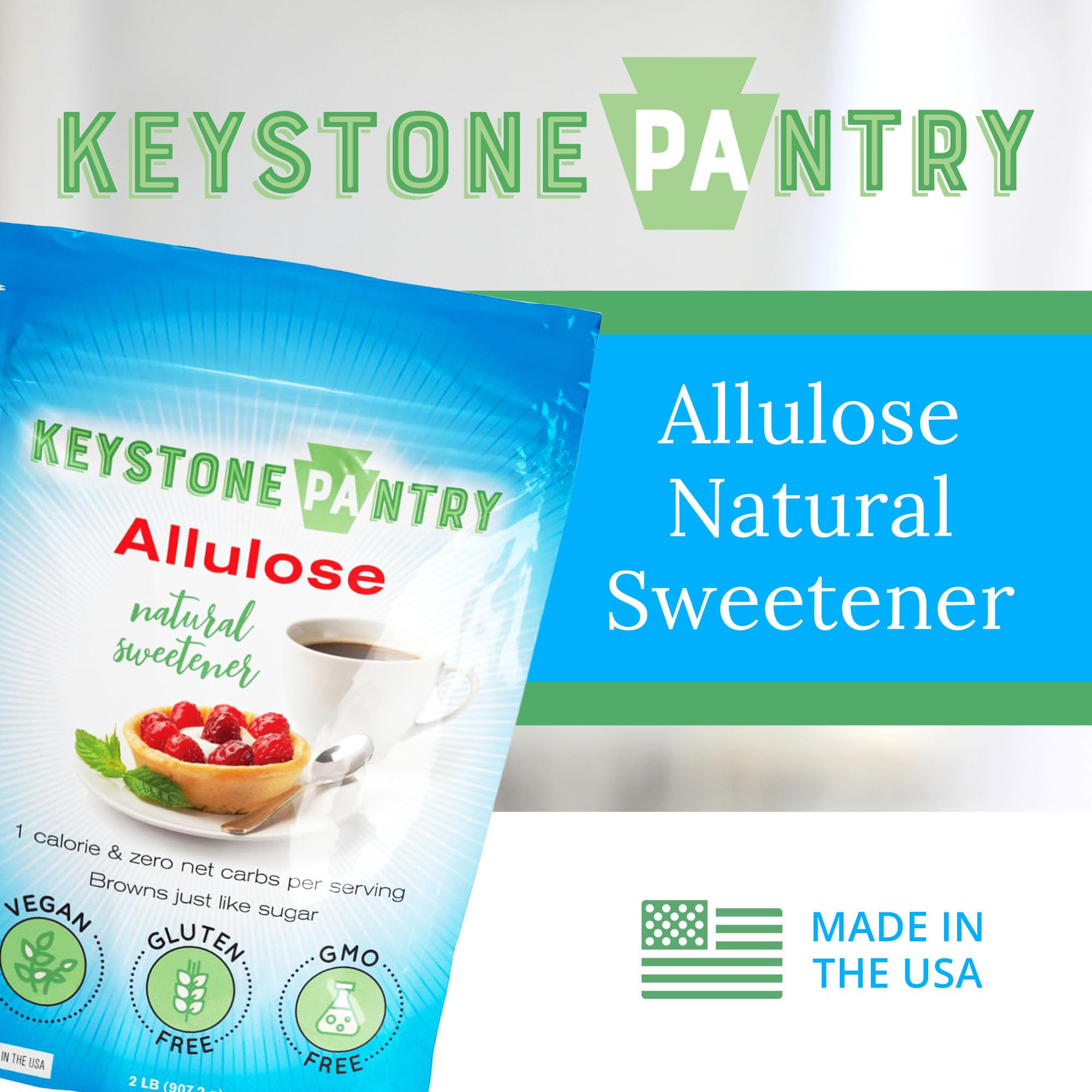 Keystone Pantry allulose used in baking cookies for a sugar-like texture.