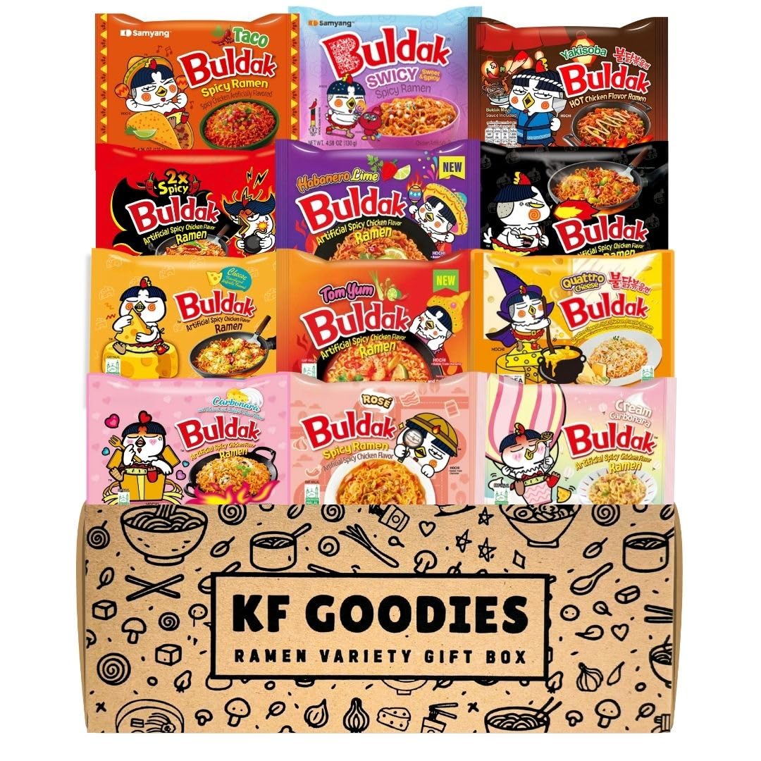 KF GOODIES ramen variety box gift, ideal for gifting and care packages.