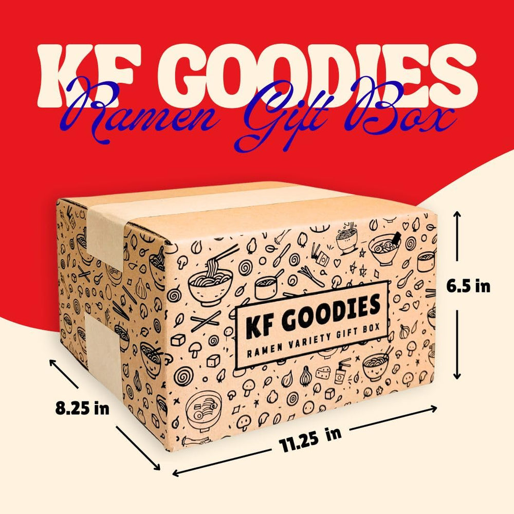KF GOODIES ramen variety pack with sealed pouches ensures freshness and quick meals.
